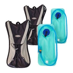 2 Pack Hydration Backpack with 2L Water Hydration Bladder Hydration Water Backpack with Hydration Bladder for Running, Hiking, Cycling, Climbing, Camp