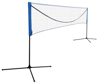 Portable Large Volleyball Net Badminton Net with Carrying Bag Stand/Frame 17FT