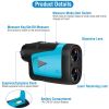 Professional Precision Laser Golf Rangefinder 656Yard 6X Magnification Distance Angle Speed Measurement