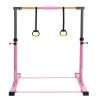 Gymnastic Bar Set Gymnastics Horizontal Bar Gymnastics Kip Bar for Kids Home Use, Pink