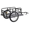 Bike Trailer 51.2"x28.7"x19.1" Steel Black