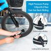 Mini Bike Pump Portable Bicycle Tire Inflator Ball Air Pump w/ Mount Frame For Mountain Road Bike Presta Schrader