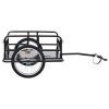 Bike Trailer 51.2"x28.7"x19.1" Steel Black