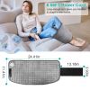 11.41x24.41in Electric Heating Pad for Back Abdomen Shoulder with 10 Adjustable Temperature Smart Timer Setting Therapy Pain Relief Pad