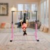 Gymnastic Bar Set Gymnastics Horizontal Bar Gymnastics Kip Bar for Kids Home Use, Pink