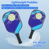 Pickleball Set 2 Fiberglass Paddles 4 Outdoor Indoor Balls Portable Carry Bag 2 Cooling Towel Lightweight Ergonomic Grip for Beginners Pros