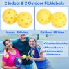 Pickleball Set 2 Fiberglass Paddles 4 Outdoor Indoor Balls Portable Carry Bag 2 Cooling Towel Lightweight Ergonomic Grip for Beginners Pros