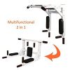 Wall Mounted Pull Up Bar Multi-Grip Dip Bar Multifunctional Power Tower Exercise Equipment Home Gym