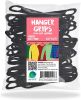 200 Pack of P-Grab Non-Slip Hanger Grips 4.02" x 0.75" Hanger for Clothing; Strips Black Silicone Grips for Wooden and Plastic Hangers; Stores and Hom