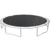 14FT Trampoline for Adults & Kids with Basketball Hoop, Outdoor Trampolines w/Ladder and Safety Enclosure Net for Kids and Adults,Double-side Color co