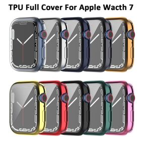 Fashion Solid Color TPU All-inclusive Watch Case (Option: Red-41mm)