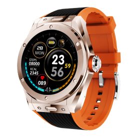 Smart Watch Sports Watch Bluetooth Connection Mobile Phone Smart Watch (Color: Gold)