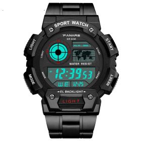 Waterproof Multifunctional Waterproof Sports Watch Square Fashion Electronic Watch (Option: G)