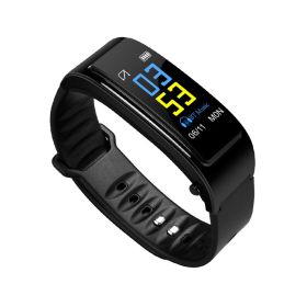 Smart Bracelet Bluetooth Headset Two In One Separate Heart Rate And Blood Pressure (Color: Black)