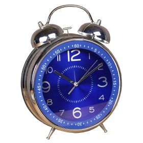 Mechanical Bell Living Room Decoration Quartz Table Clock (Color: Blue)