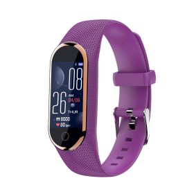 New M8 Smart Bracelet ECG Heart Rate Sleep (Color: Purple)