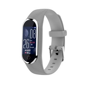 New M8 Smart Bracelet ECG Heart Rate Sleep (Color: Silver)