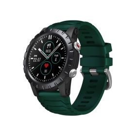 Sports Tracking Blood Oxygen Heart Rate Monitoring Touch Screen Smart Watch (Color: Green)