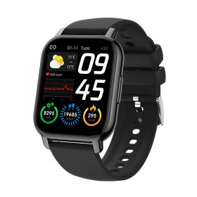 P66 Smart Watch Bluetooth Call Heart Rate Blood Pressure (Color: Black)