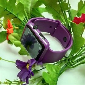 Square Led Sports Watch Non-pedometer Electronic Watch (Color: Purple)