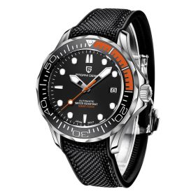 Business Men's Waterproof Luminous Sports Watch (Option: Leather Tape Orange)