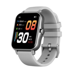 Smart Watch Bluetooth Call 210MAH Battery Heart Rate Blood Oxygen Monitoring (Color: Silver)