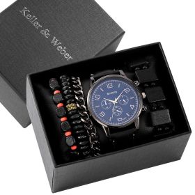 Men's Gift Box Set Watch Fashion Watch Bracelet Set Quartz (Option: 6 Style)