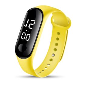 Couple's Leisure Sports Electronic Watch (Color: Yellow)