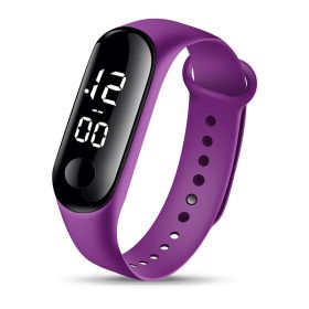 Couple's Leisure Sports Electronic Watch (Color: Purple)