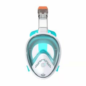 Snorkeling Mask; Full Face Snorkeling & Diving Mask With 180¬∞ Panoramic View With Longer Vent Tube; Waterproof; Anti-Fog & Anti-Leak Technology Mask; (Color: Green, size: M/L)