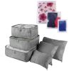 9Pcs Clothes Storage Bags Water-Resistant Travel Luggage Organizer Clothing Packing Cubes