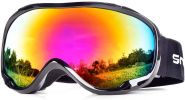 Snowledge Ski Goggles-Snow Snowboard Goggles OTG for Men Women Adult, Anti Fog 100% UV Protection