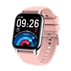 P66 Smart Watch Bluetooth Call Heart Rate Blood Pressure (Color: Pink)