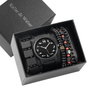 Men's Gift Box Set Watch Fashion Watch Bracelet Set Quartz (Option: 3 Style)