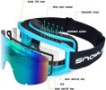 Snowledge Ski Goggles-Snow Snowboard Goggles OTG for Men Women Adult, Anti Fog 100% UV Protection