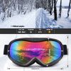 Snowledge Ski Goggles-Snow Snowboard Goggles OTG for Men Women Adult, Anti Fog 100% UV Protection