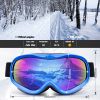 Snowledge Ski Goggles-Snow Snowboard Goggles OTG for Men Women Adult, Anti Fog 100% UV Protection