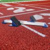 Starting Blocks Track Sprinting 6 Angle Adjustable Aluminum Track Starting Blocks Field Multi-Function Track Blocks for Athletics Plastic Runway Cinde