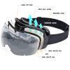 Snowledge Ski Goggles-Snow Snowboard Goggles OTG for Men Women Adult, Anti Fog 100% UV Protection