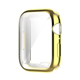 Fashion Solid Color TPU All-inclusive Watch Case (Option: Gold-41mm)